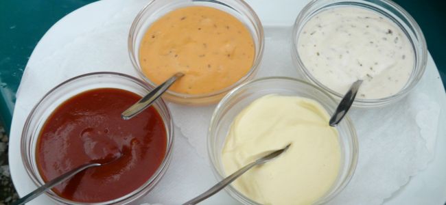 Molhos desenvolvidos com aromas salgados